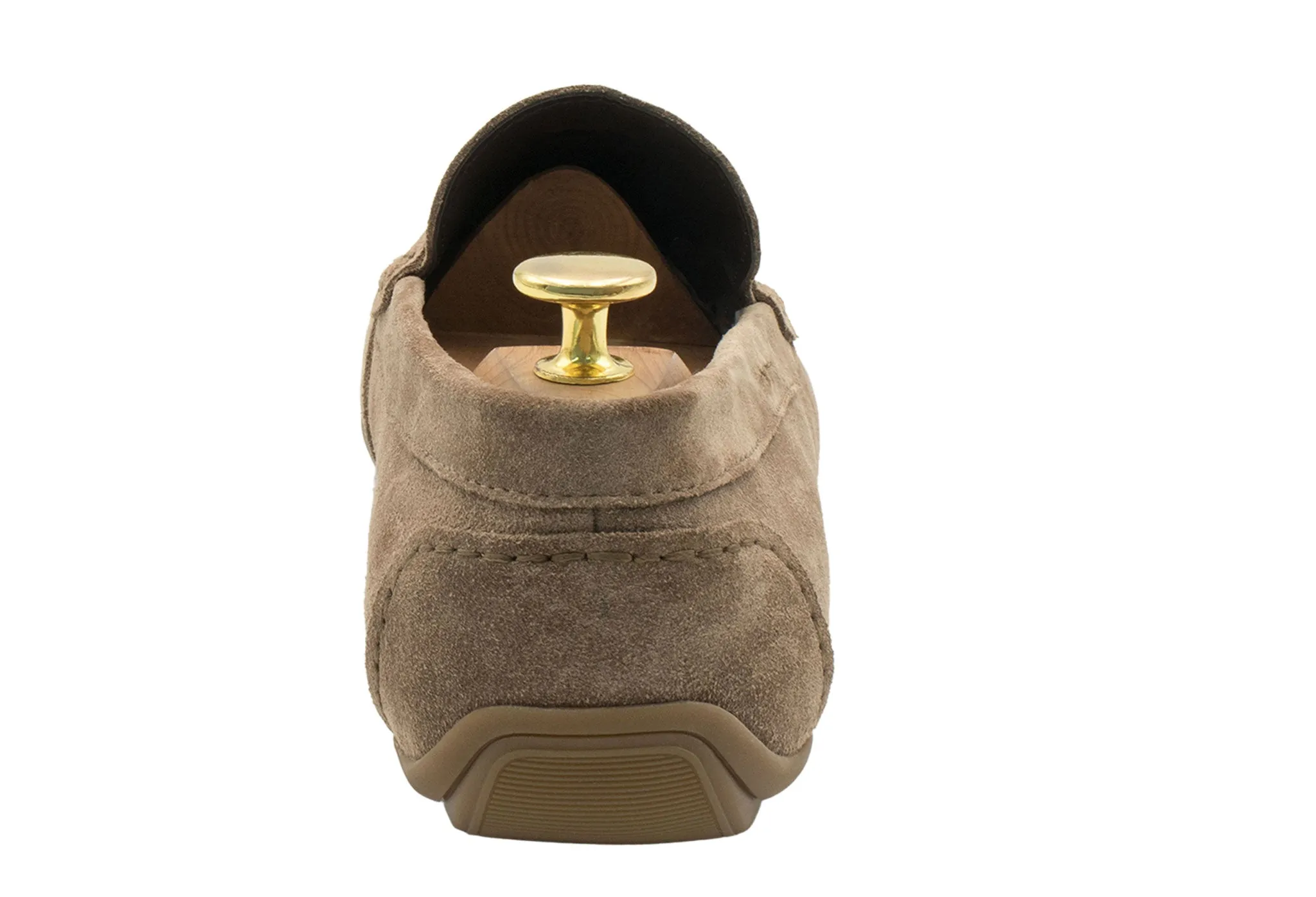 Stretchable Gregores Sand Suede Penny Moccasins