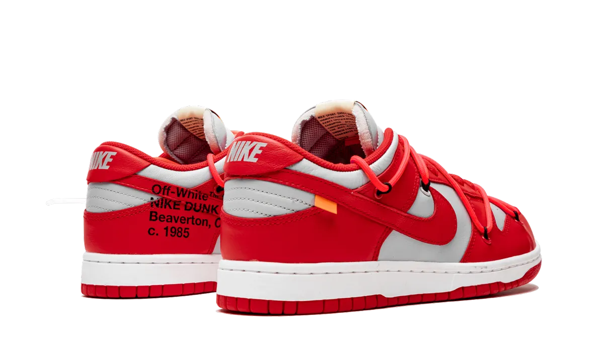 Unisex Appeal Dunk Low "Off-White - University Red"