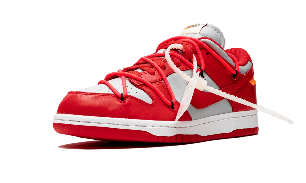 Dunk Low "Off-White - University Red" Slow Walks Classic Style