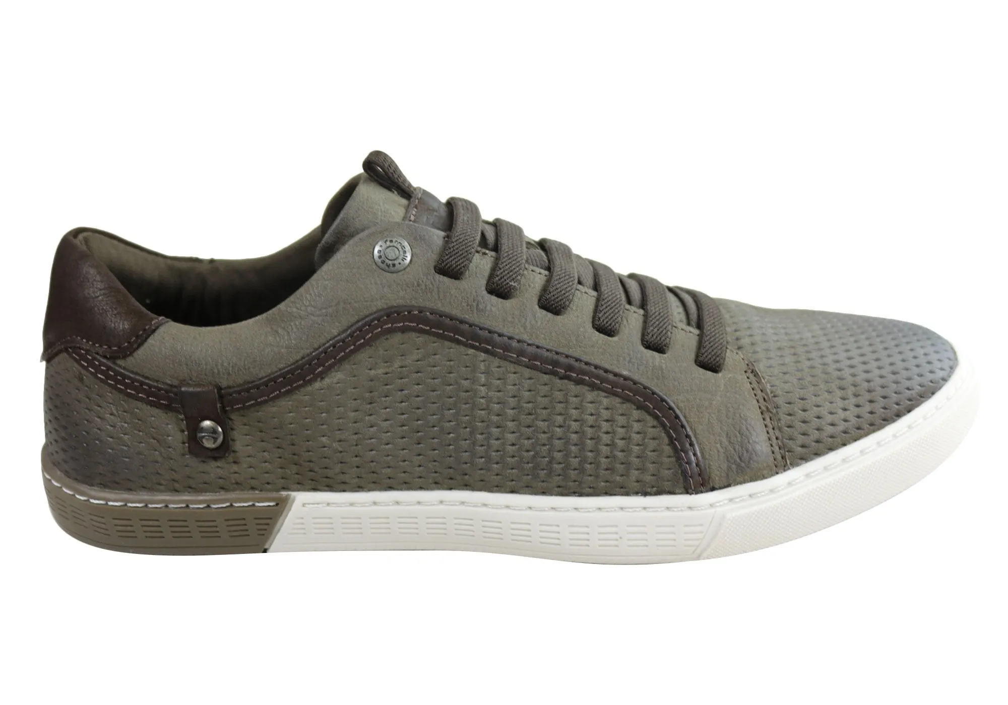 Ferricelli Randy Mens Leather Slip On Casual Shoes Made In Brazil Speed Jog Stylish Minimal