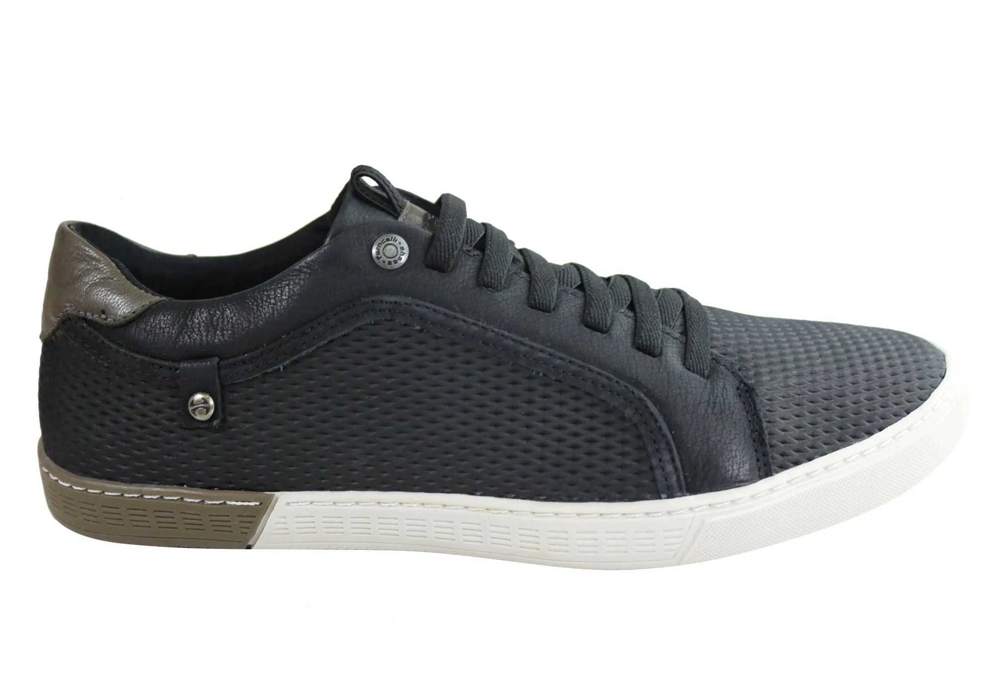 Ferricelli Randy Mens Leather Slip On Casual Shoes Made In Brazil Transit Wear