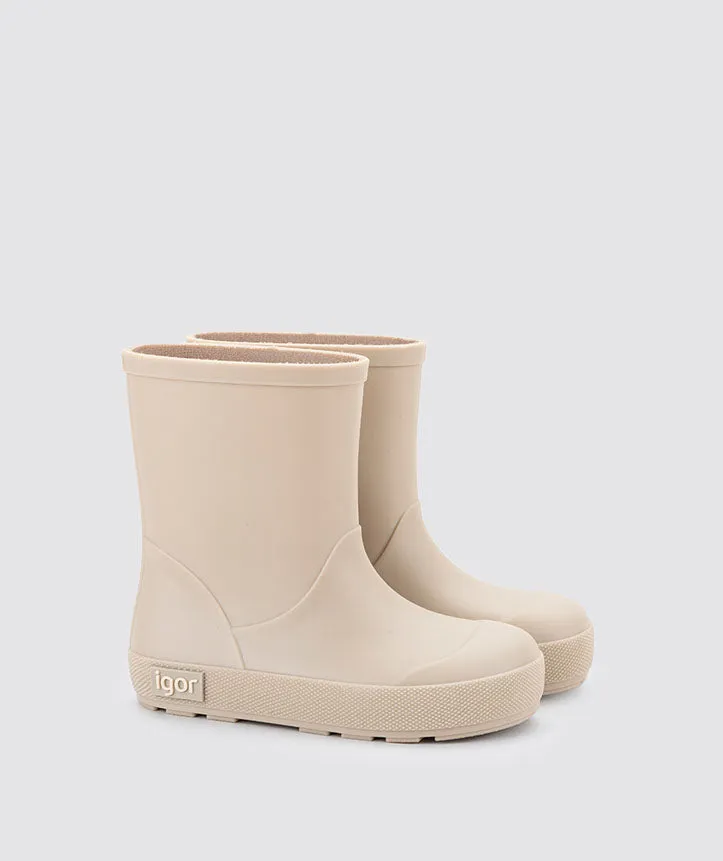 Igor Yogi Rain Boots - Beige Trail Strength MachineWashable