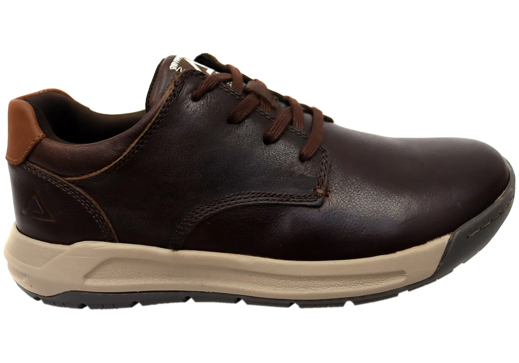 Trail Path Urban Outfit Align Erwin Mens Supportive Leather Wide Fit Comfortable Lace Up Shoes
