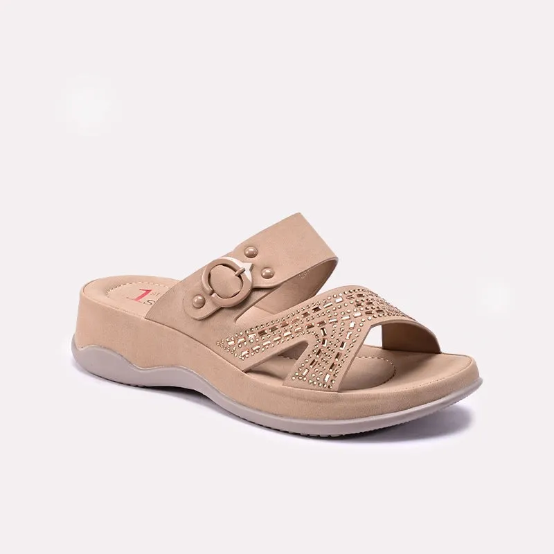 Quick Motion Womens Fawn Casual Slippers 0413408