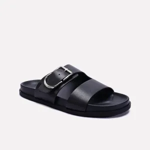 Black Casual Slides For Men 0151108 Lightweight Stretchable Upper