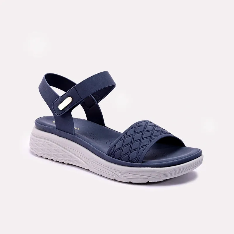 Soft Finish Chic Casual Footwear Womens Blue Casual Sandals 0421571