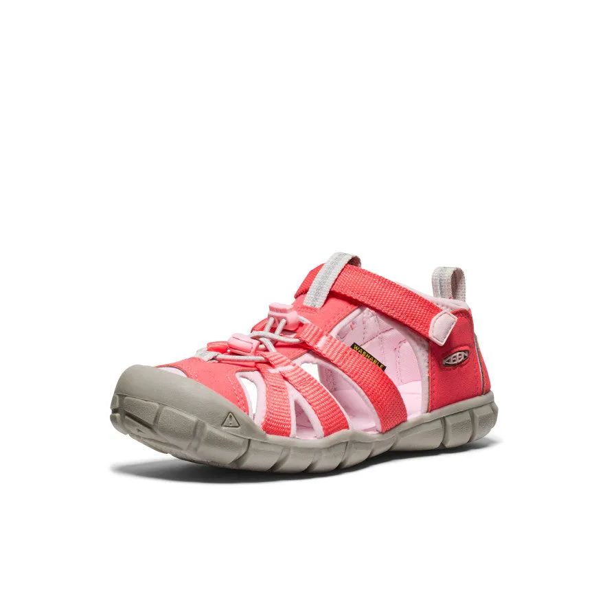 Comfy Vacation Sandals Adjustable Fit Big Kids' Seacamp II CNX  |  Dubarry/Giggle Pink