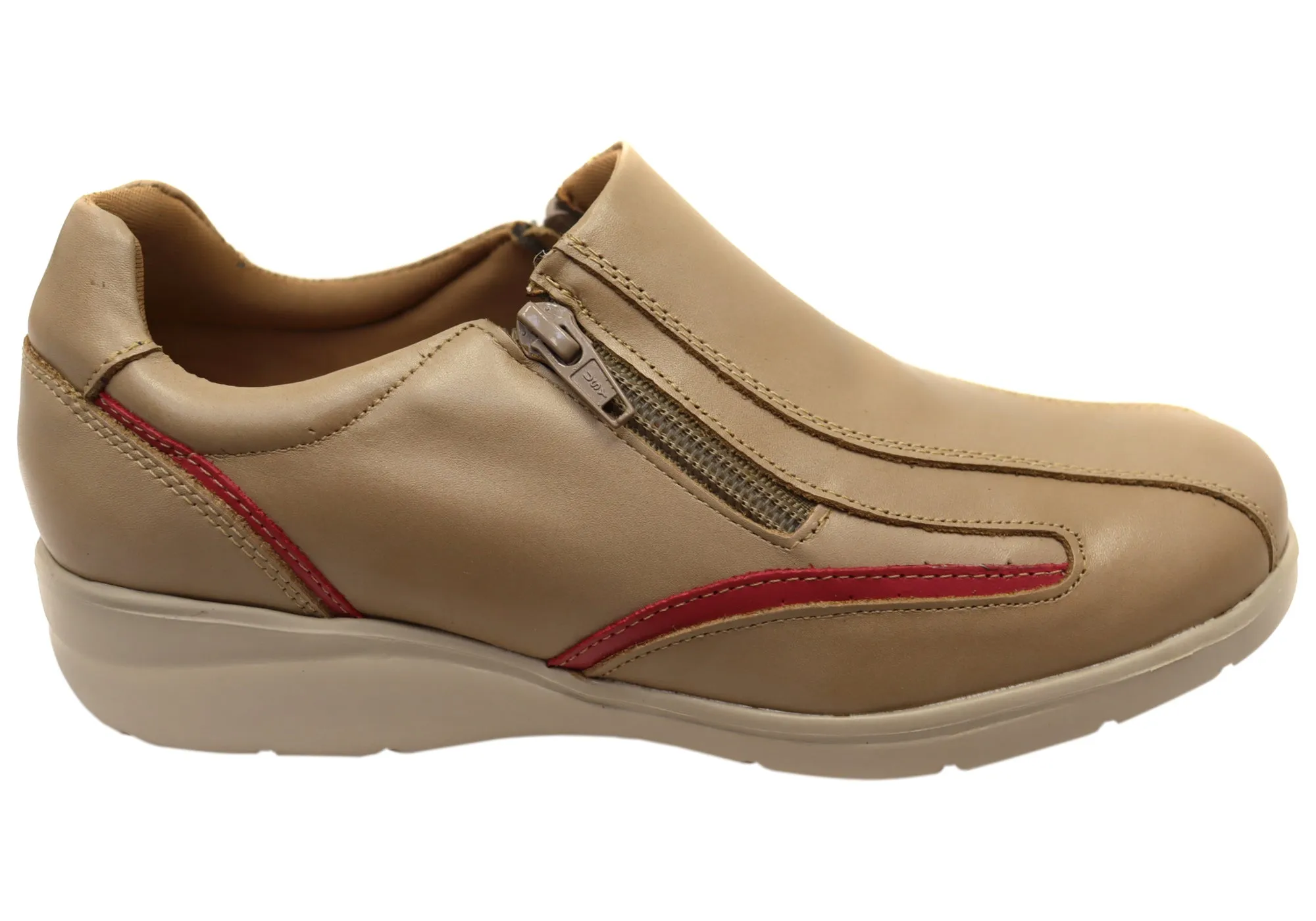 Island Vibe Neutral Glow Mironneli Edith Womens Comfortable Brazilian Leather Shoes