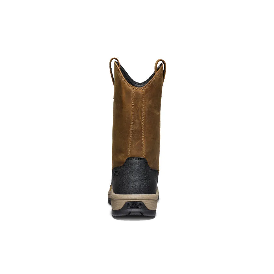 Insulated Trail Exploration Men's Evanston Pull-On Waterproof Boot (Soft Toe)  |  Bison/Black