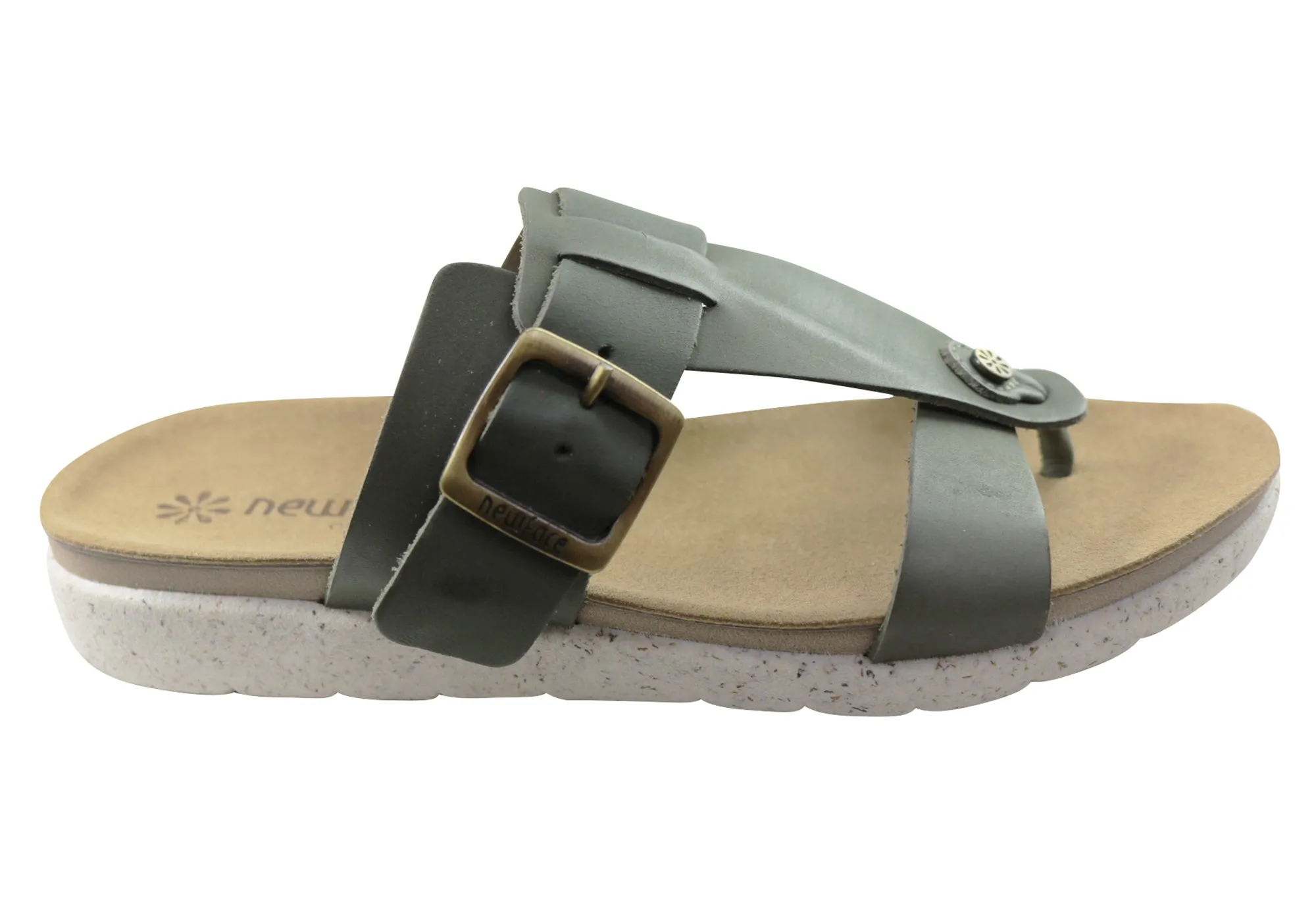 New Face Aloha Womens Comfort Leather Thongs Sandals Made In Brazil Slim Shape