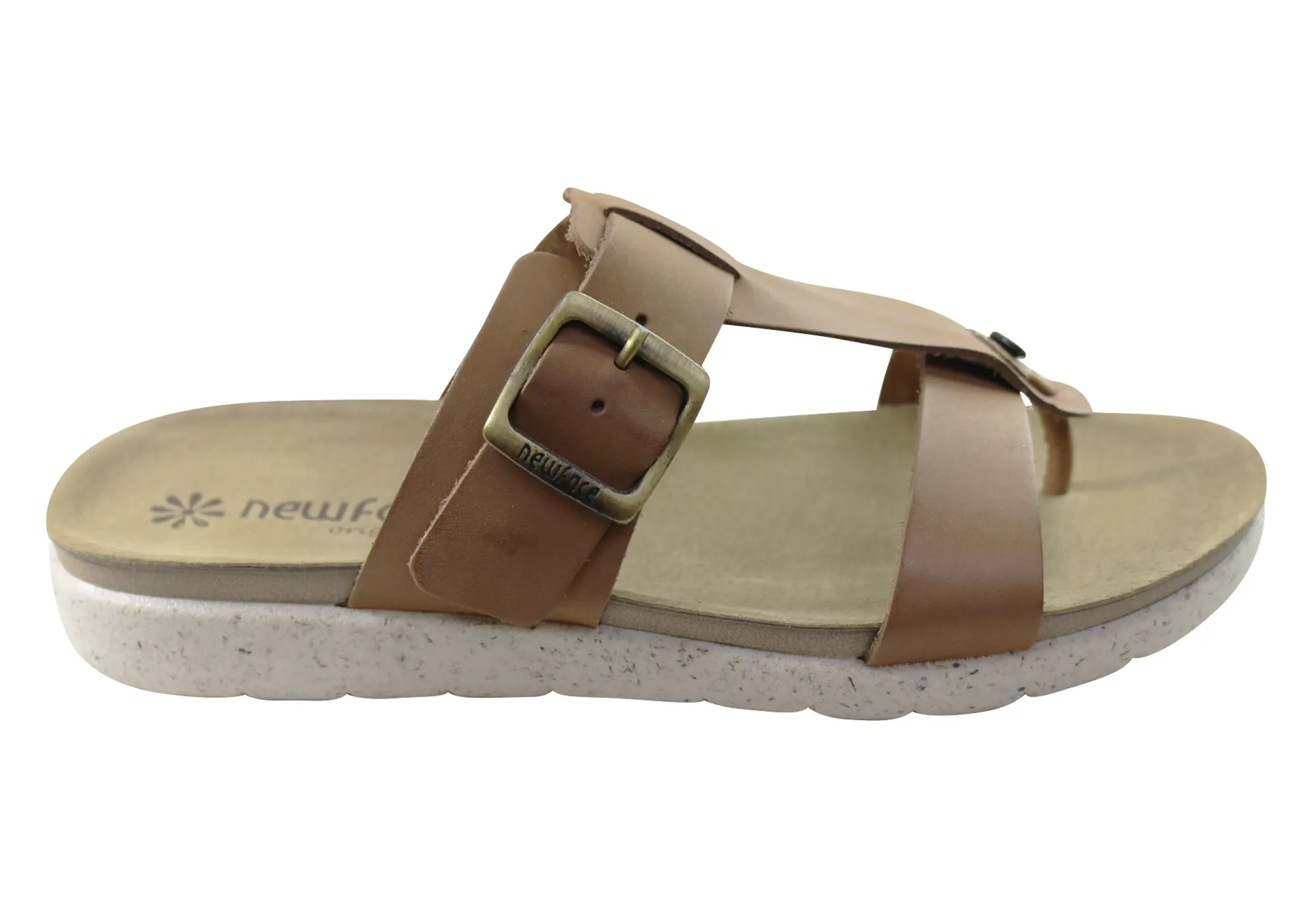 New Face Aloha Womens Comfort Leather Thongs Sandals Made In Brazil Quick Grab Flat
