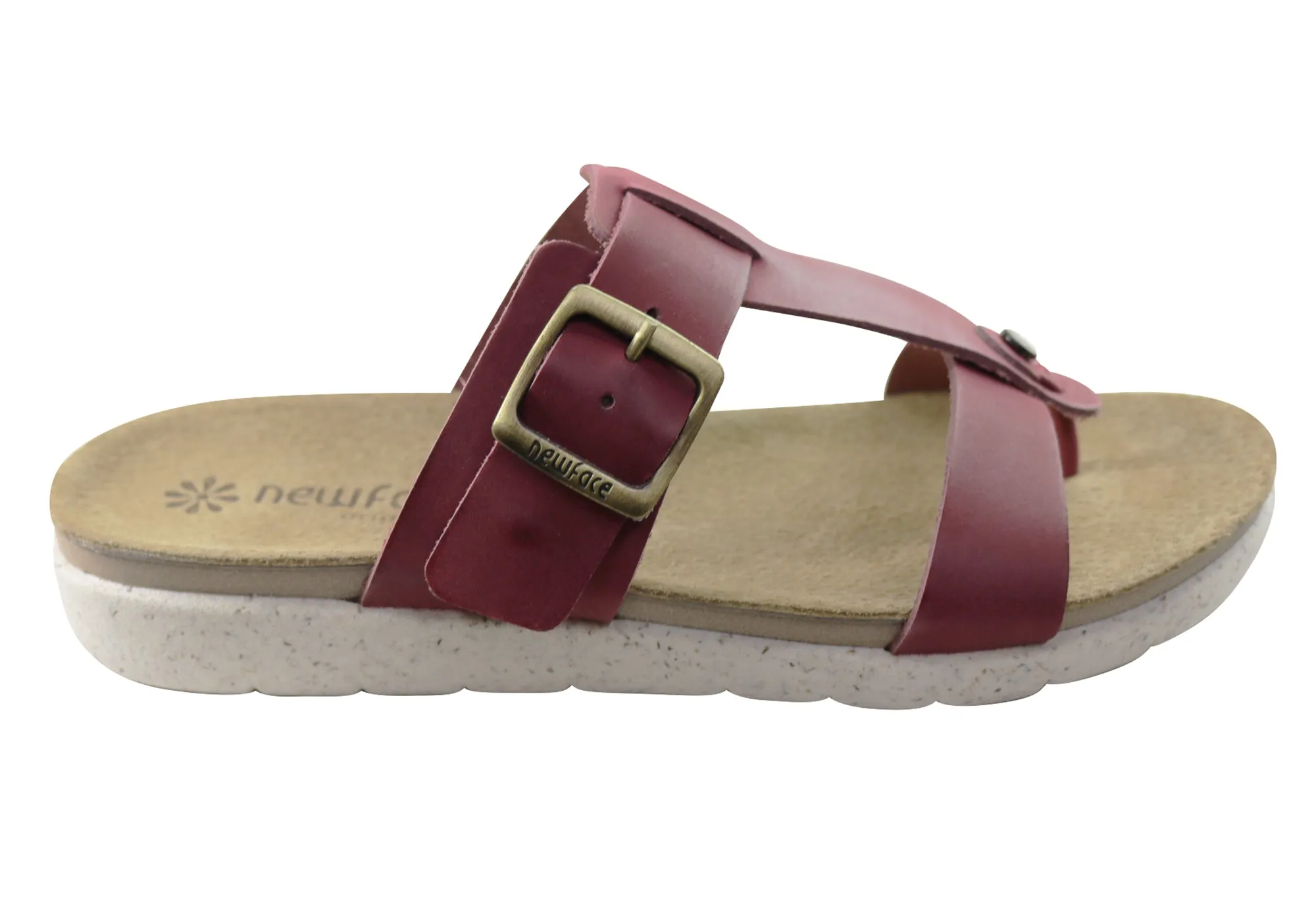 New Face Aloha Womens Comfort Leather Thongs Sandals Made In Brazil Sandy Path Flexible Flip-flops