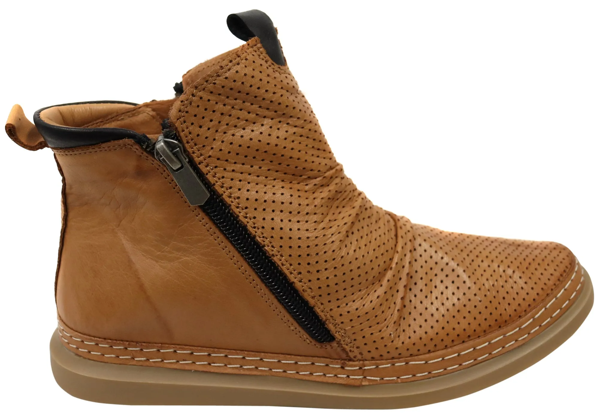 Wide Sole Eva Midsole Orizonte Embia Womens European Comfortable Leather Ankle Boots