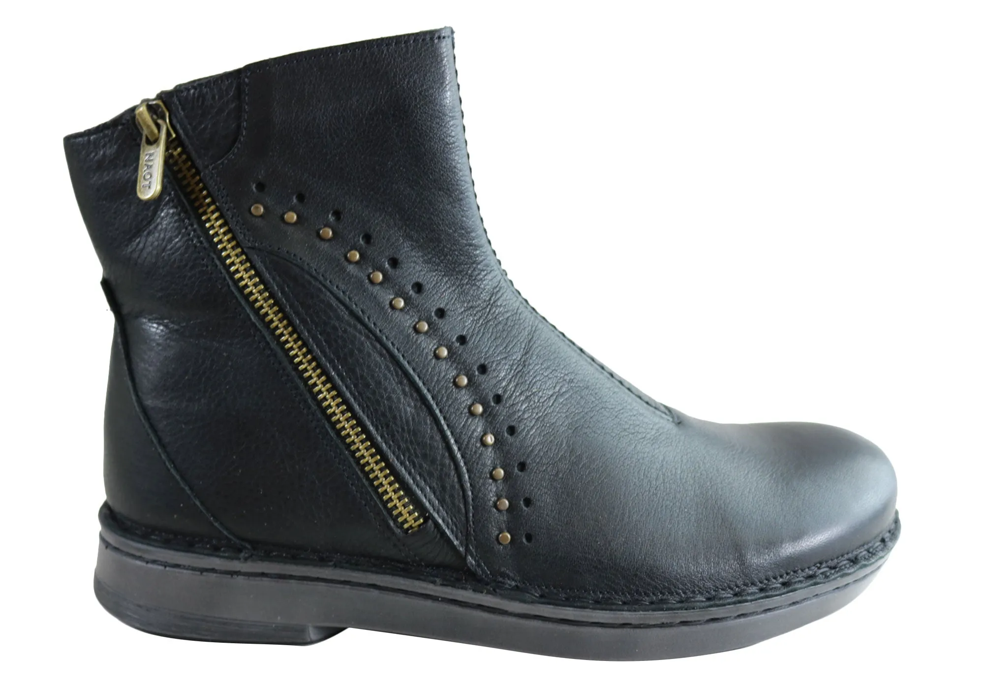 Naot Cetona Womens Wide Leather Comfortable Supportive Ankle Boots Insulated Weekend Camping Scholar