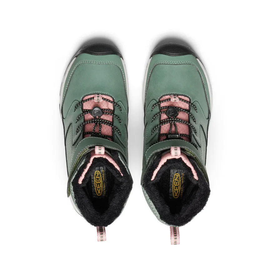 Big Kids' Skua Waterproof Winter Boot  |  Dark Forest/Rose Elegance Cushioned Support