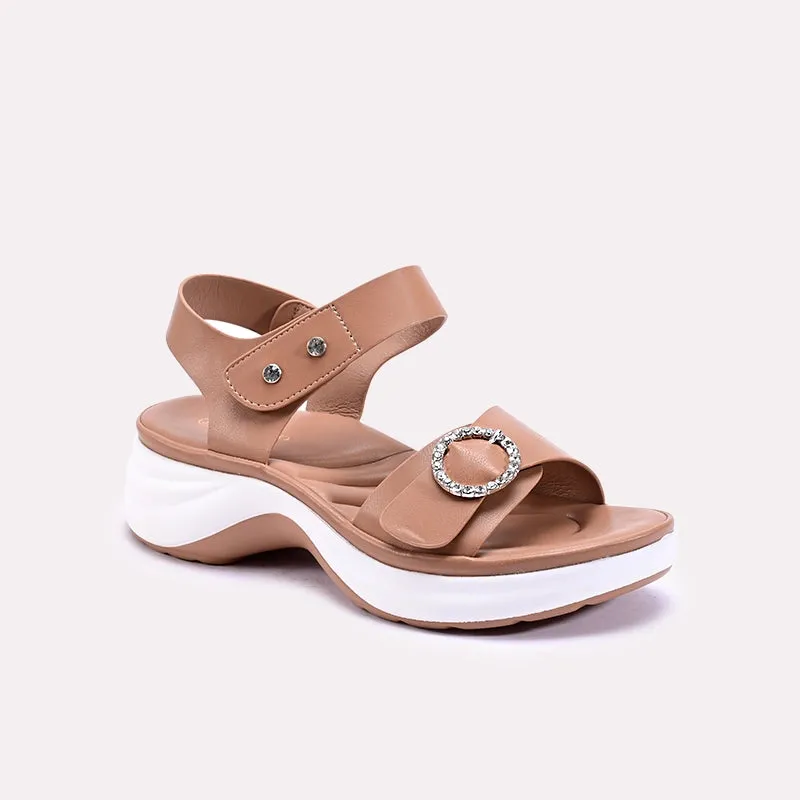 Brielle Brown Chunky Casual Sandals 0421326 Every Fit