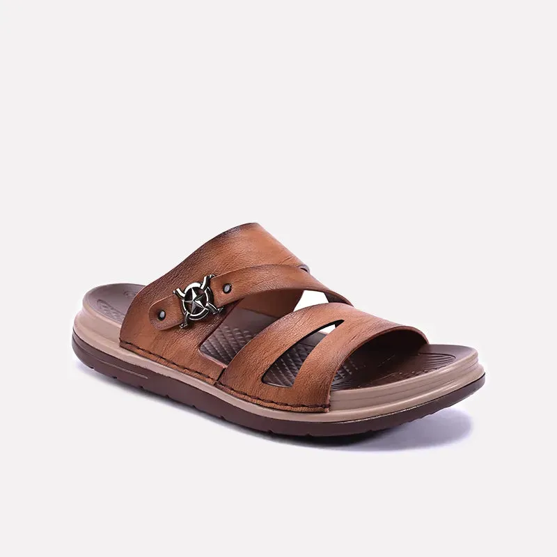 Sporty Vibe Effortless Foot Comfort Mustard Comfy Slippers 0151062