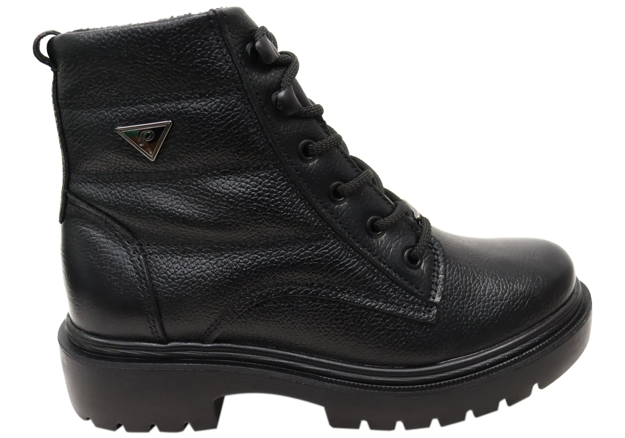 Durable Shell Stylish Explorer Dual Lined Pegada Continue Womens Brazilian Leather Platform Ankle Boots