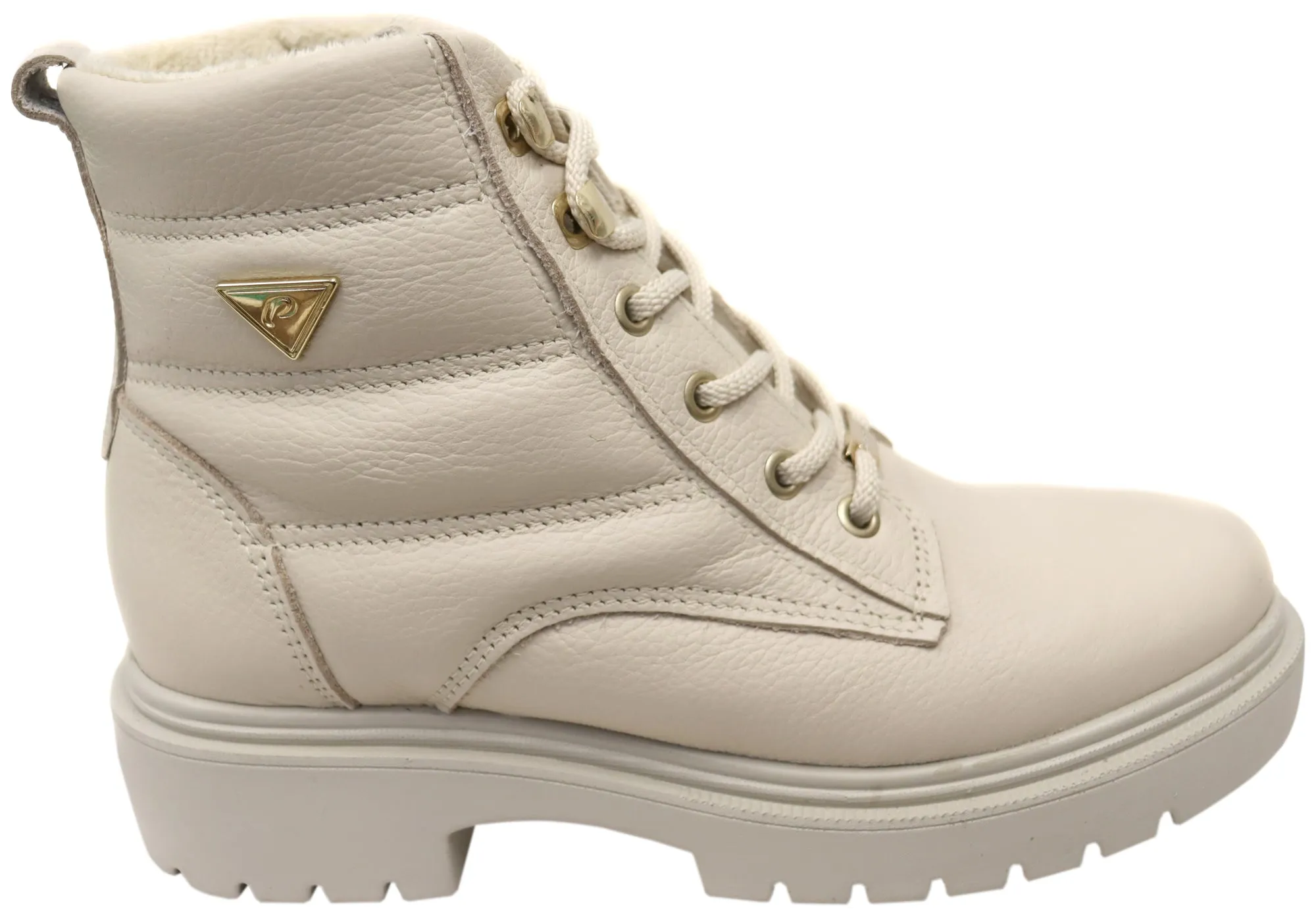 Pegada Continue Womens Brazilian Leather Platform Ankle Boots Relaxed Vibe Warm Insulation