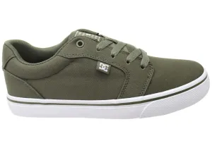 DC Shoes Mens Comfortable Anvil TX Lace Up Shoes Light Olive Balanced weight Drill Run