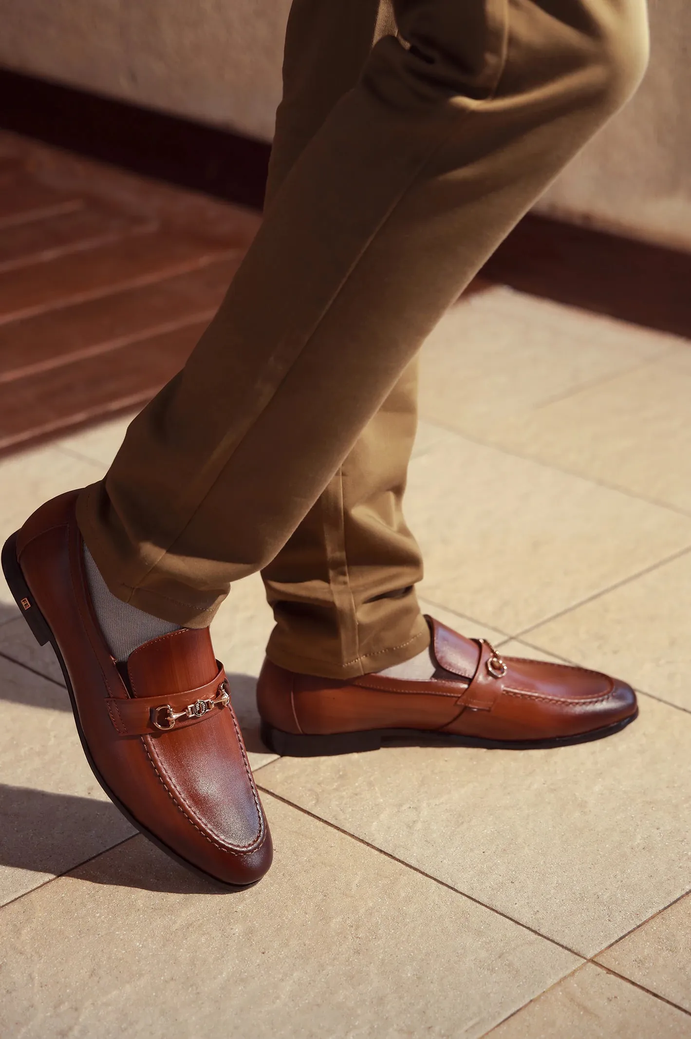 Wear resistant Club Night Tan Formal Moccassins Shoes