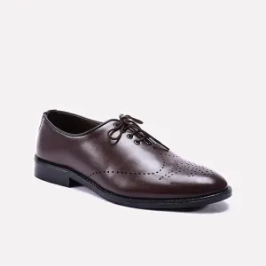 Smart Shade Brown Wingtip Oxford Shoes For Men 0111297