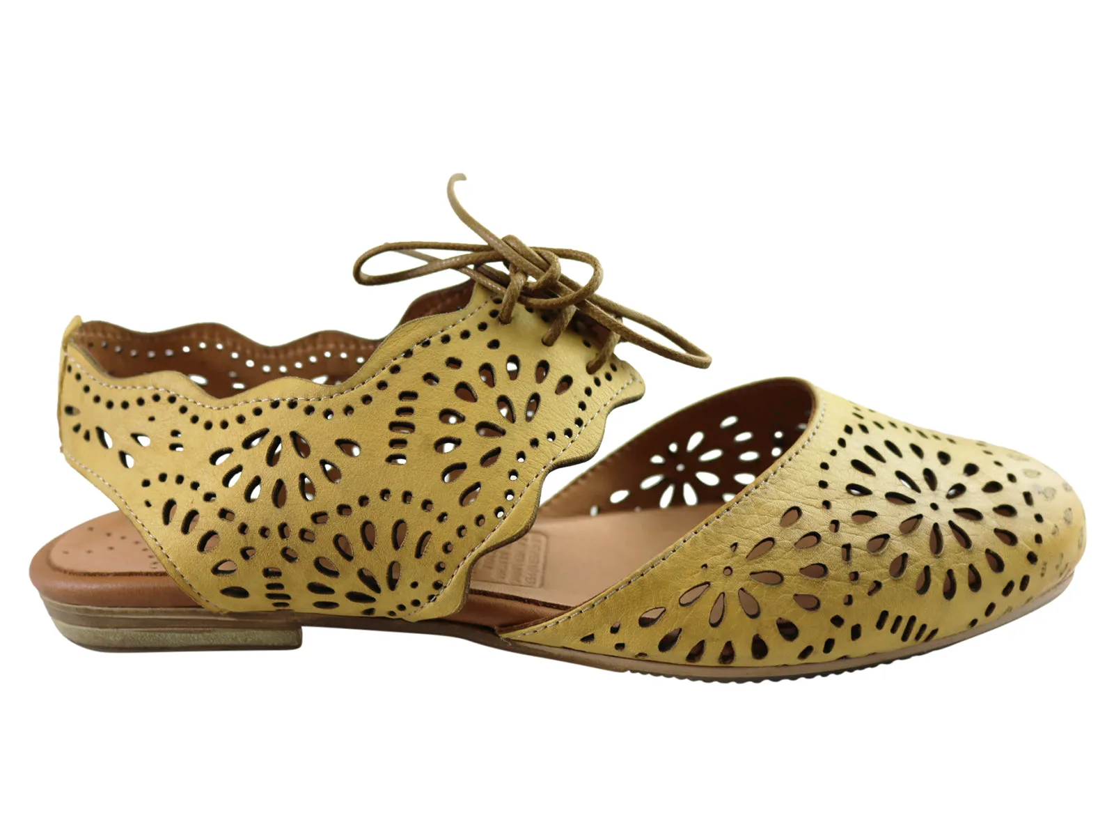 Orizonte Polina Womens European Comfortable Leather Shoes Moisture wicking breathable materials