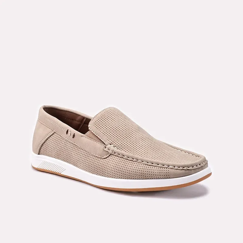 Comfort Socks Studded Trim Fawn Casual Shoes 0160572