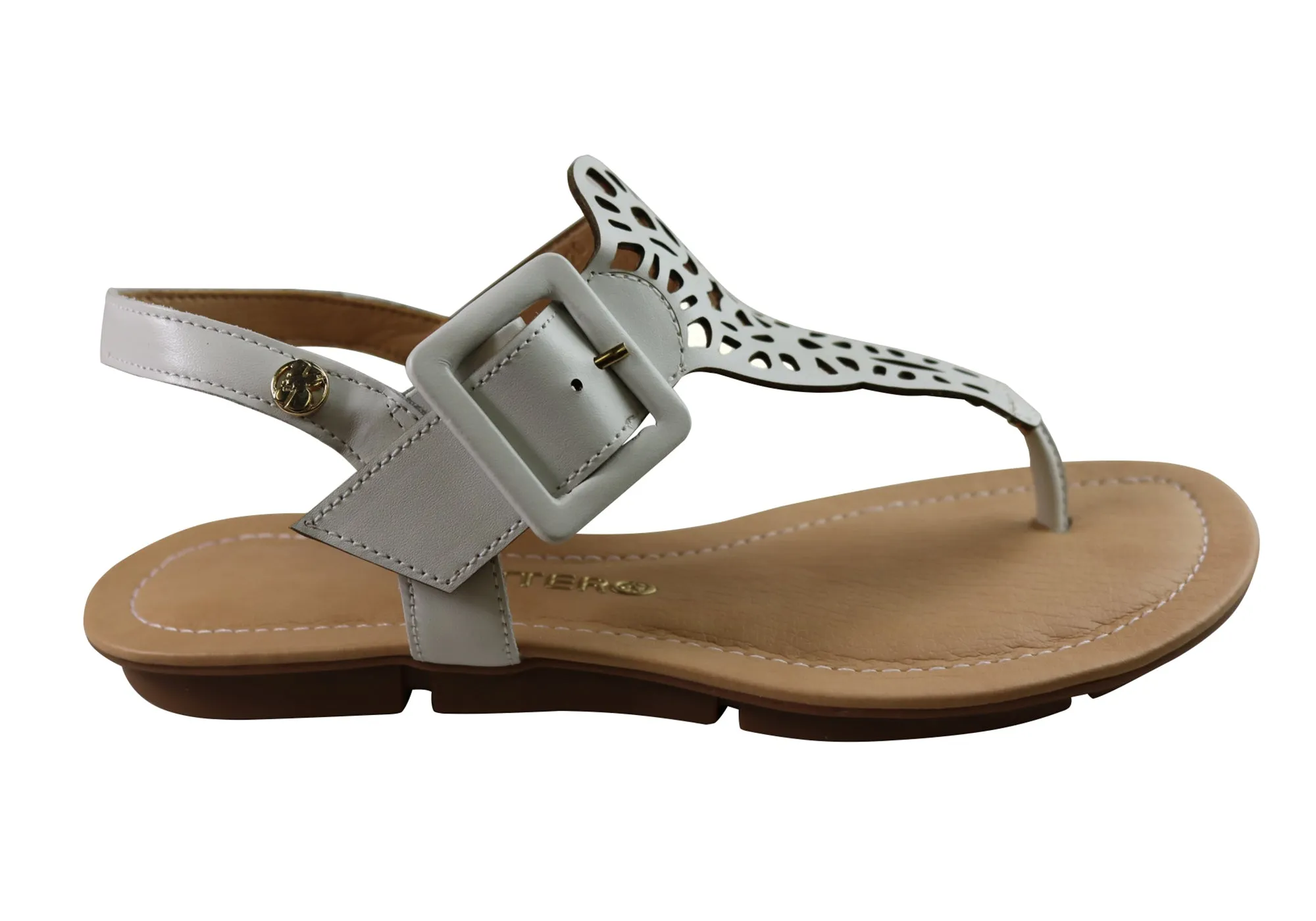 Bottero Georgia Womens Comfortable Leather Sandals Made In Brazil Chic Beach Shoes Cool Surface