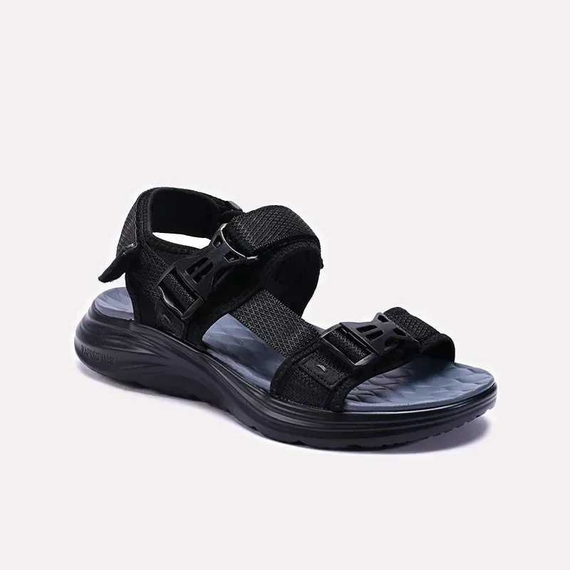 Mens Black Sports Sandals 0141202 Modern Steps