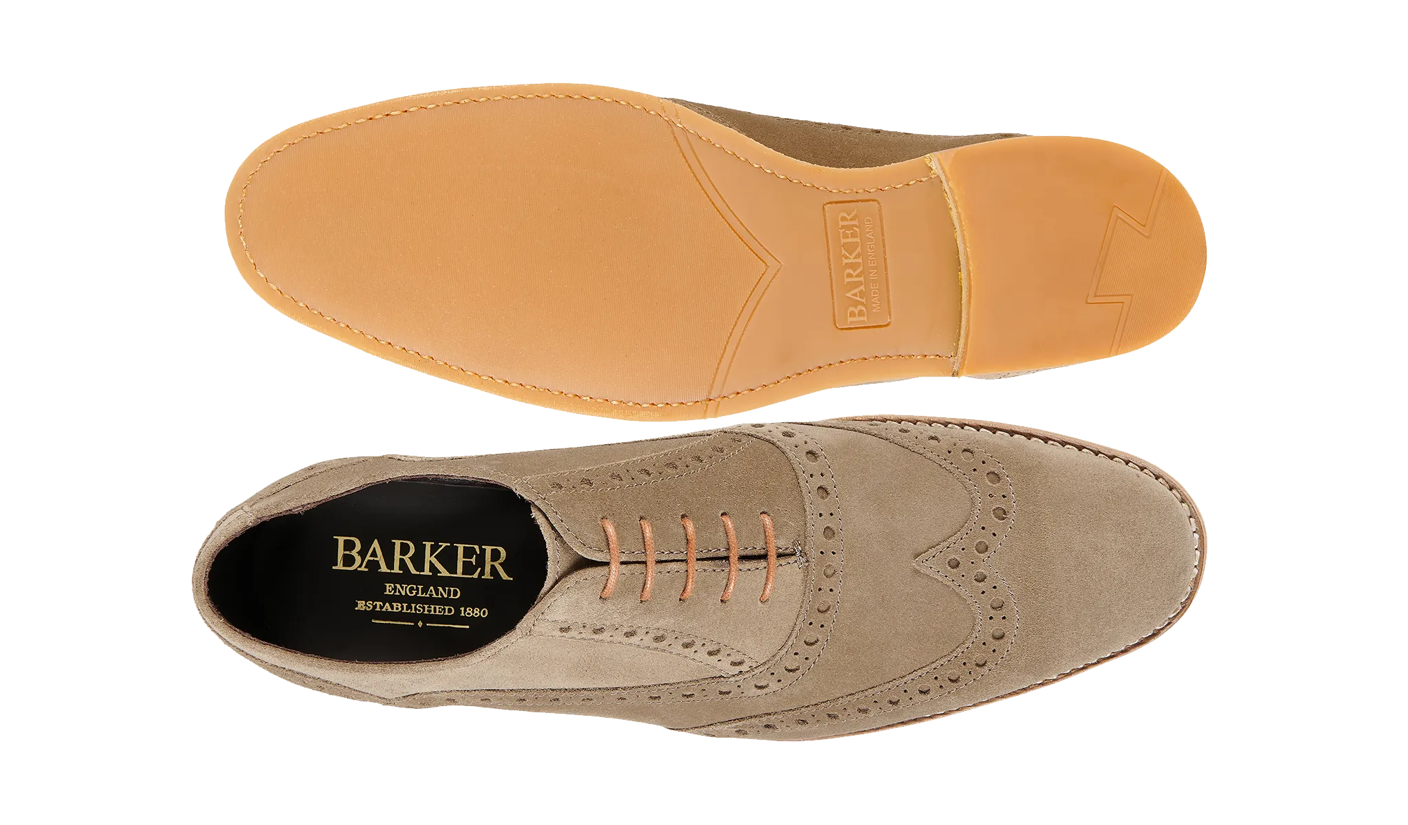 Crisp Trim Grant - Light Visone Suede