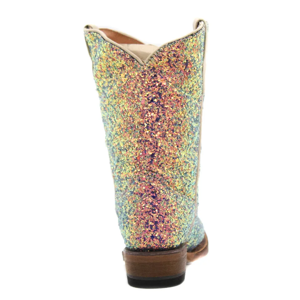 Matte Tone Tanner Mark Mermaid Sparkle Children's Boot