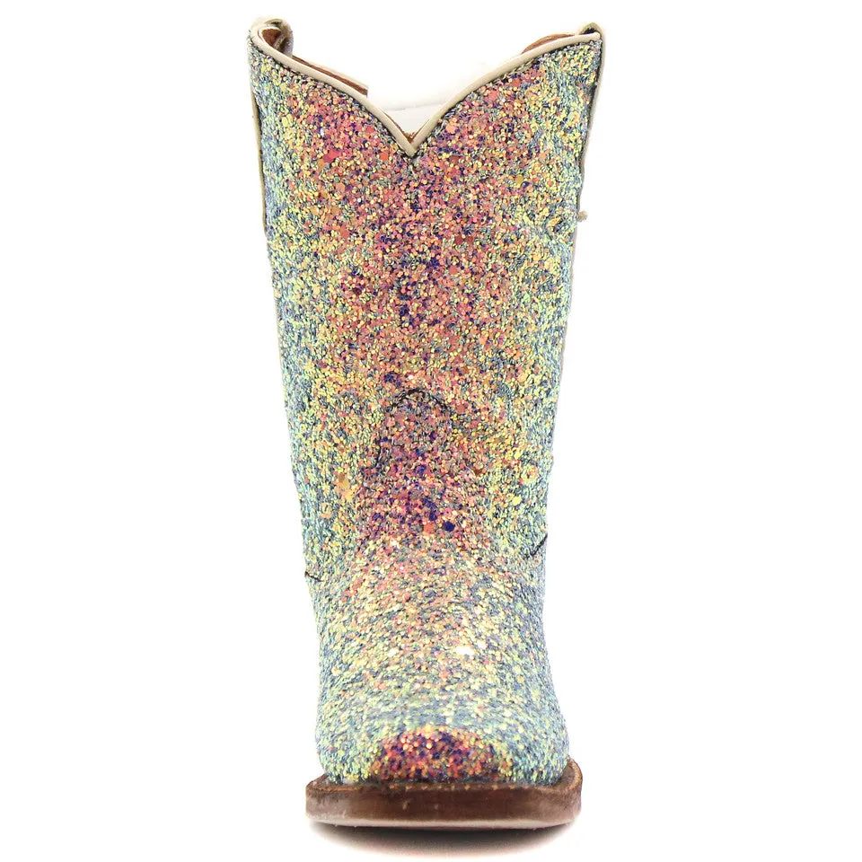 Rough Ground Tanner Mark Mermaid Sparkle Children's Boot