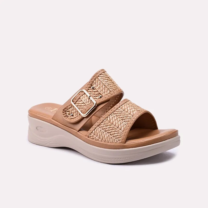 Elastic Strap Speed Enhancement Mustard Casual Slipper 0413340