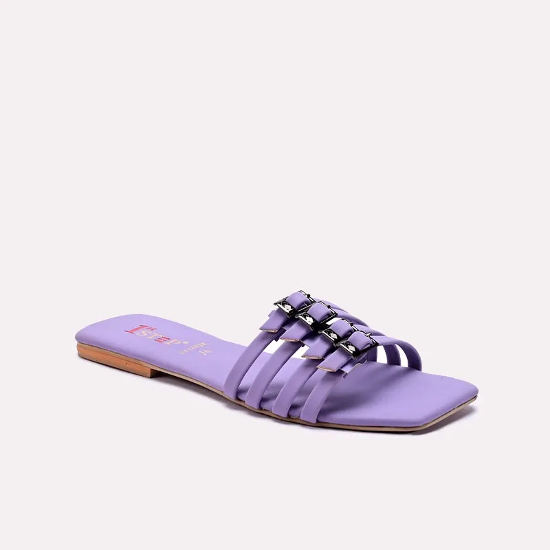 Media Pop Purple Casual Flat Slippers 0412822