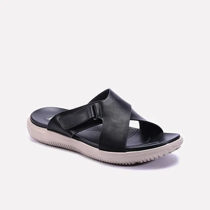 BreathableMesh Black Criss Cross Soft Slippers 0151067