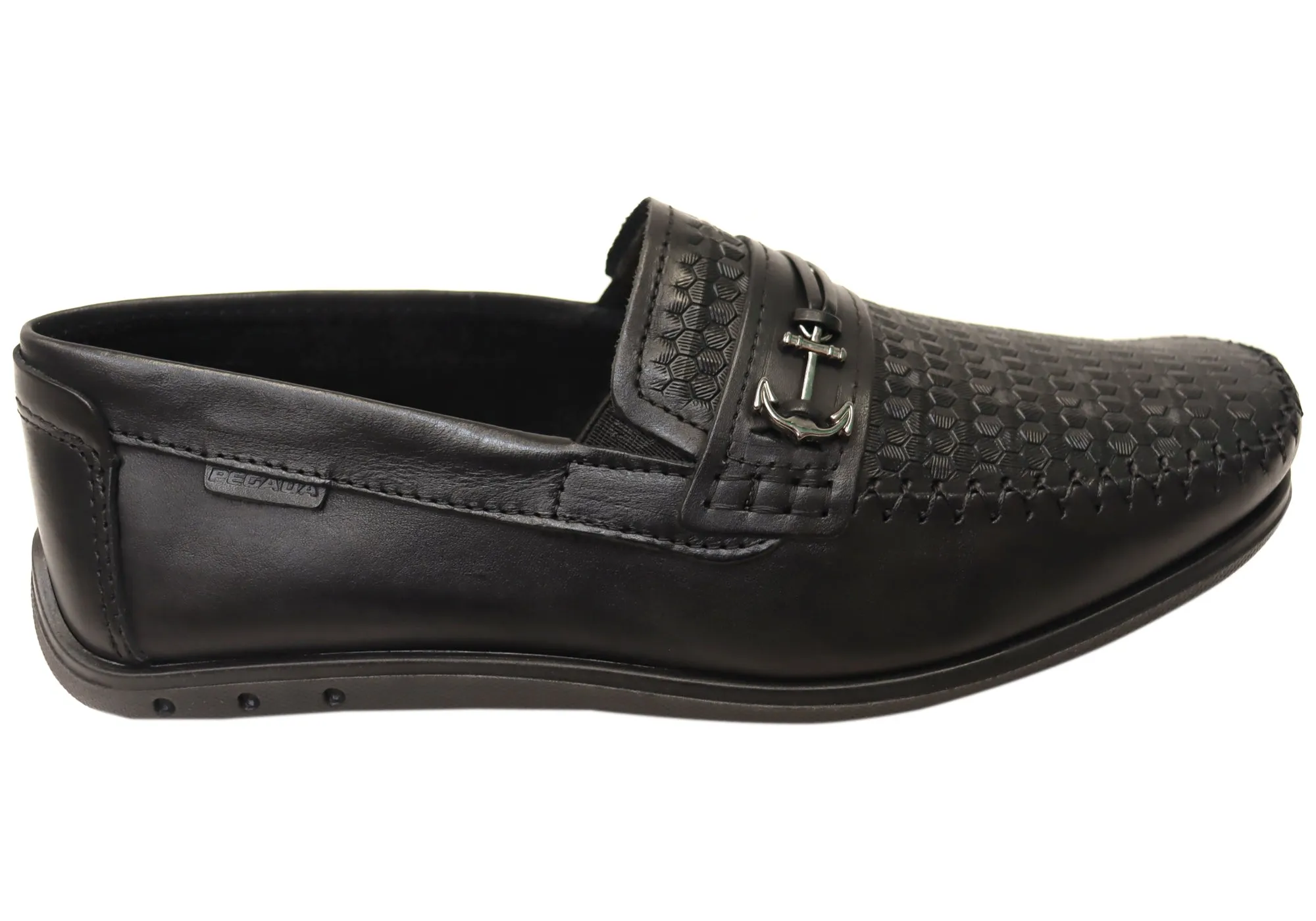 Fit Support Pegada Casper Mens Comfortable Leather Loafers Shoes Made In Brazil
