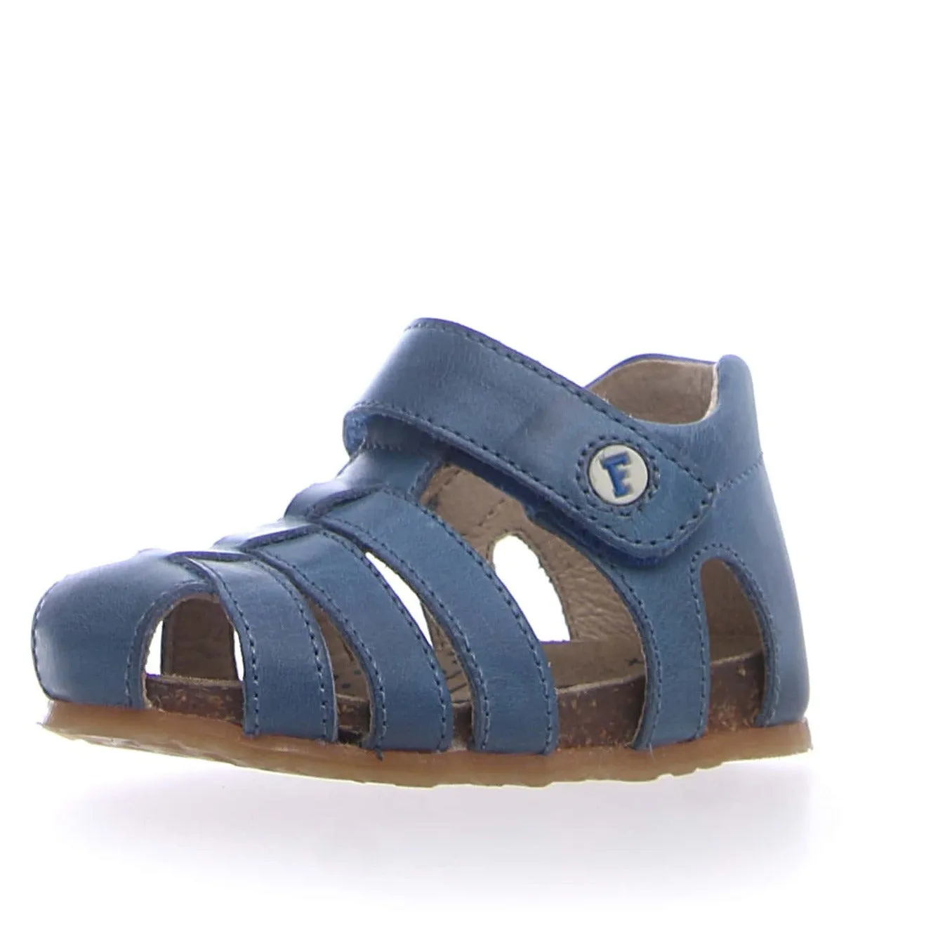Light Travel Sandals Daily Mobility Falcotto Boy's and Girl's Alby Fisherman Sandals - Azure