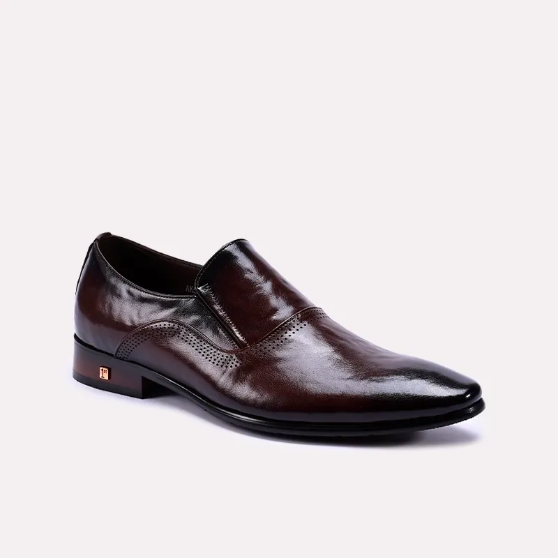Breathable mesh Formal Shoes Brown 0111334