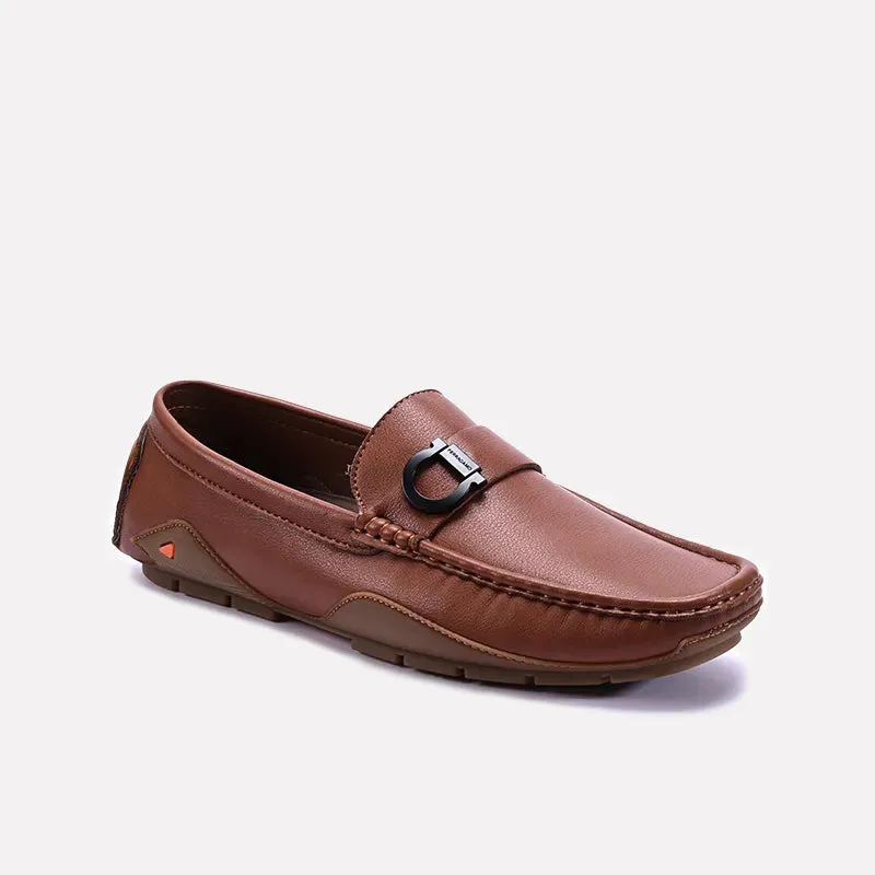 Moon Step Soft ground Mustard Loafer Shoes 0130964