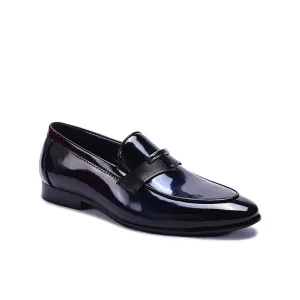 Black Glossy Slip On Dress Shoes 0111269 Global Traveler