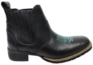 Daily Essentials Pure Joy D Milton Ellie Womens Leather Western Cowboy Chelsea Ankle Boots