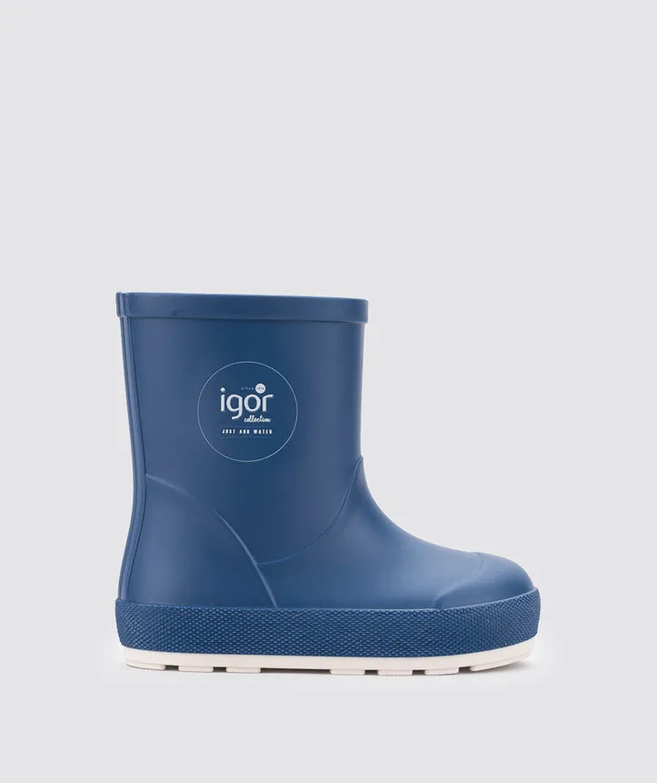 Protective Finish Winter Walker Mid Rise Igor Yogi Nautico Barefoot Rain Boots, Jeans