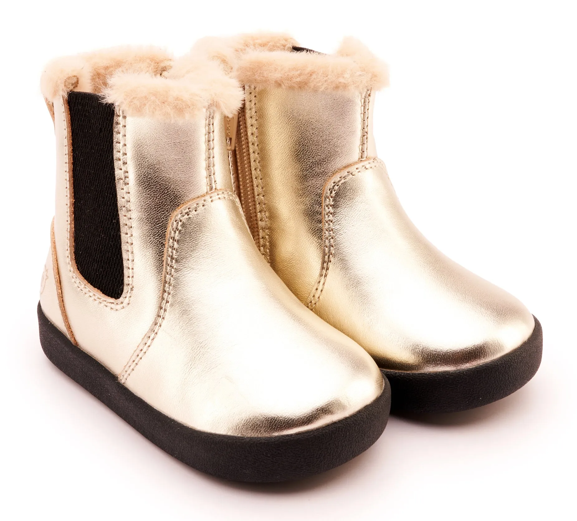 Good Traction Old Soles Boy's and Girl's 315 Rider Boot Casual Shoes - Gold