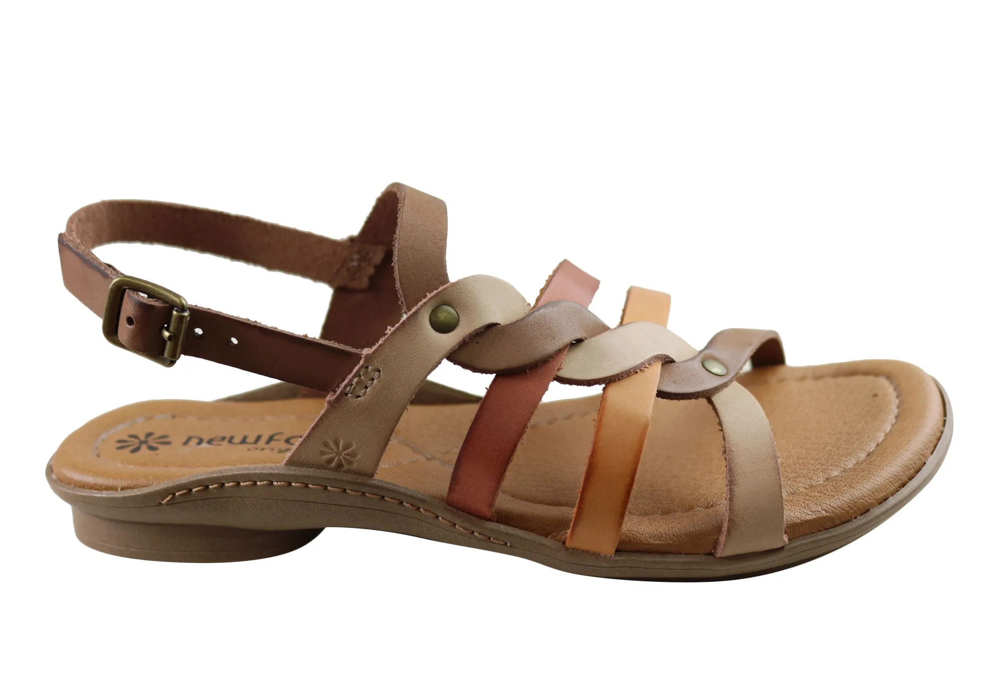 Vacation Trip Feel Fresh New Face Estella Womens Comfortable Leather Sandals Made In Brazil