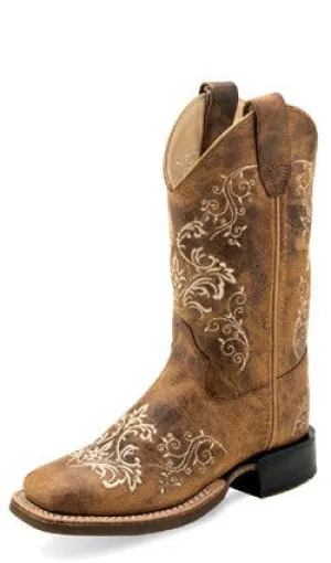 Outdoor Protection Old West Burnt Tan Children's Boot