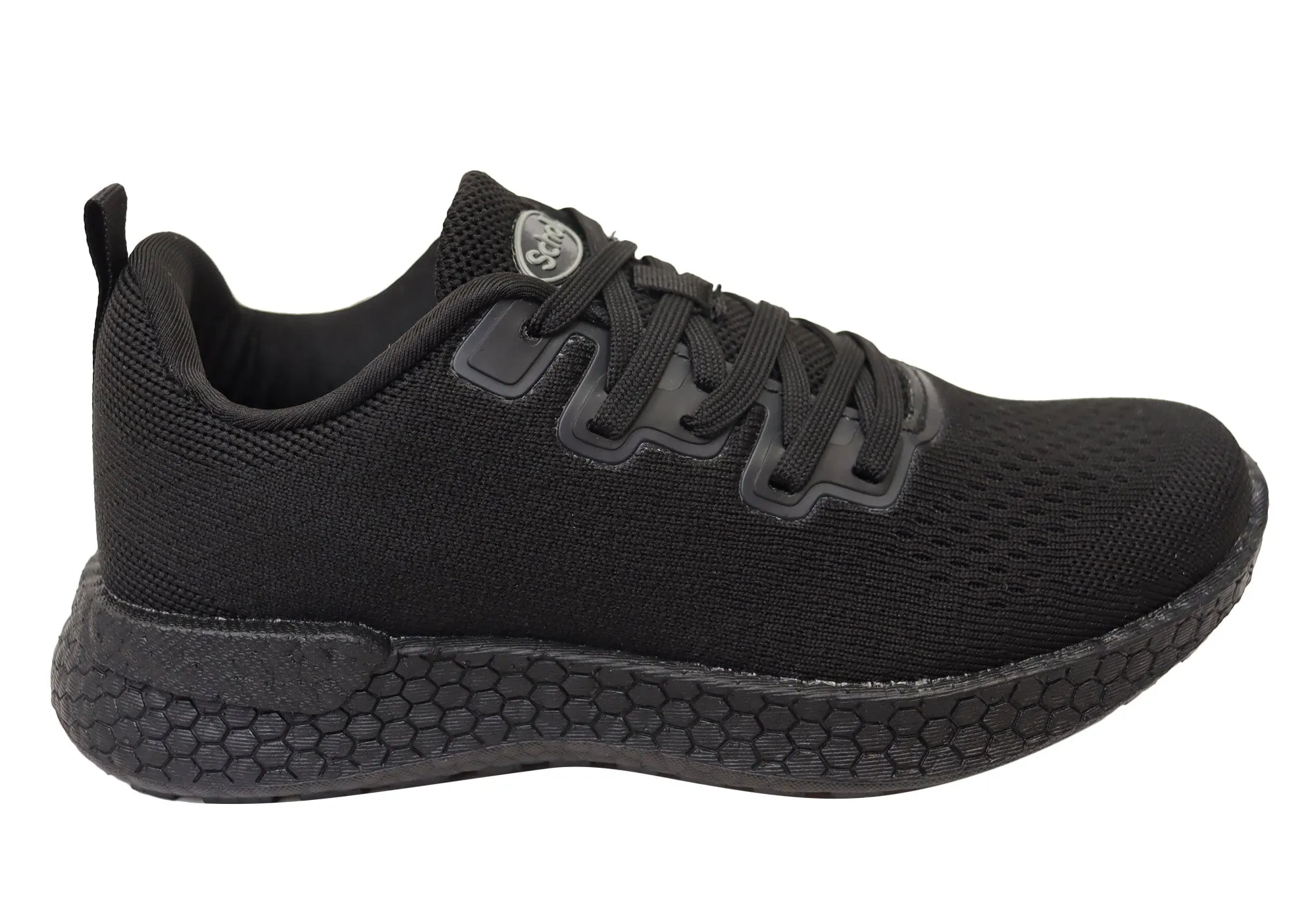 Scholl Orthaheel Maisie Womens Supportive Comfortable Lace Up Sneakers River Cross