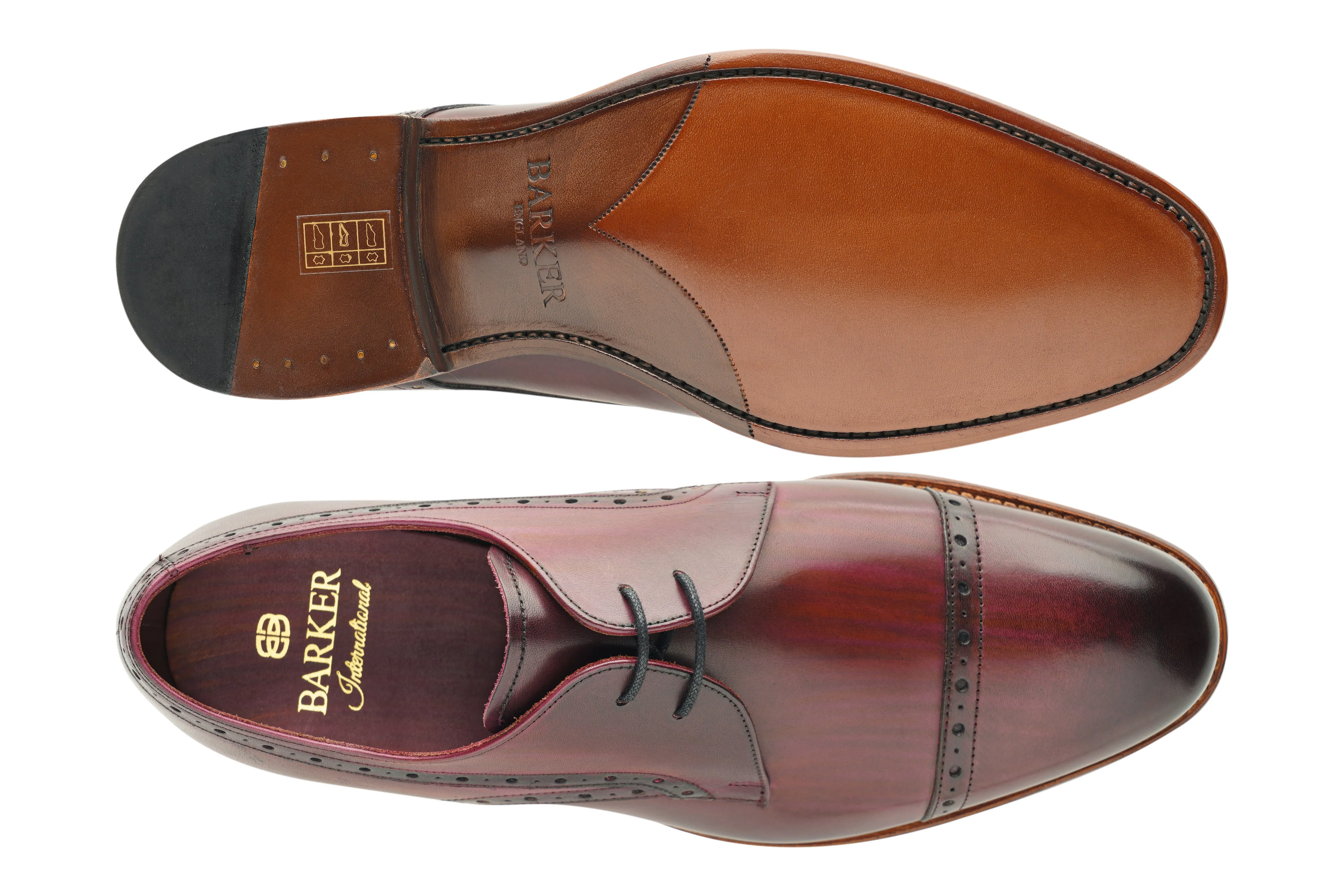 Ealing - Hand Brushed Burgundy Refined Style hand craft