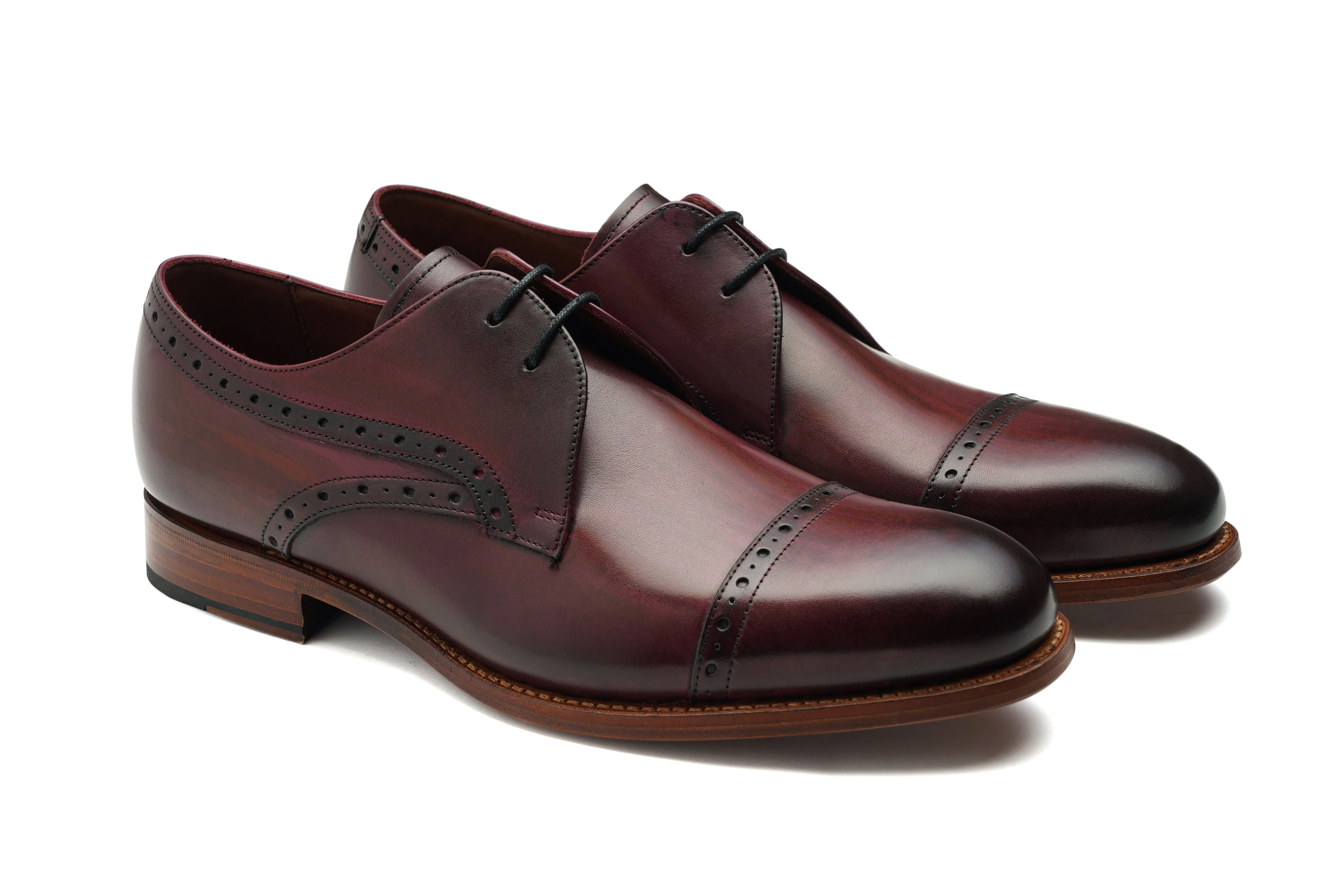 Ealing - Hand Brushed Burgundy High-Quality Fit