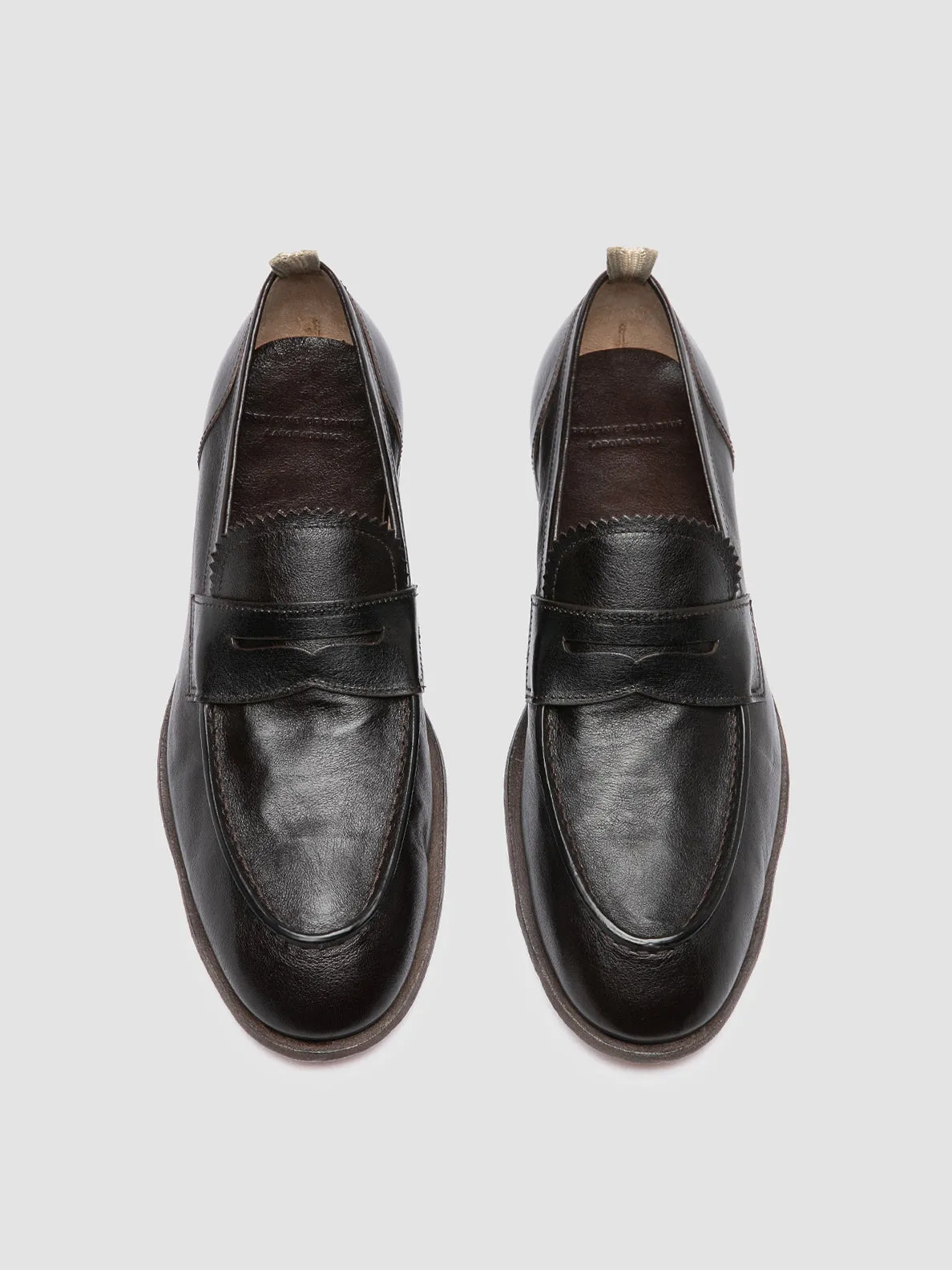 Ventilated Light Step SOLITUDE 001 - Brown Leather Penny Loafers